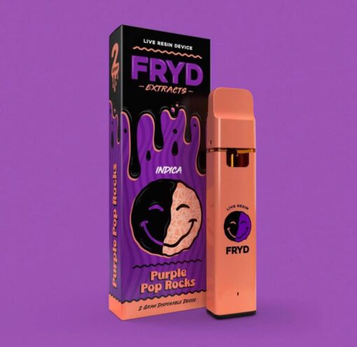 Purple Pop Rocks Fryd | fryd carts | fryd disposable | fryd extracts